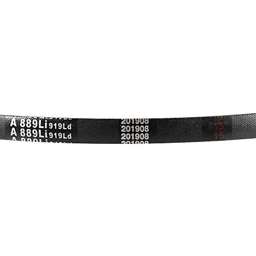 uxcell A889 V-Belts 889mm Inner Girth 13mm Top Width 8mm Thickness A-Section Rubber Drive Transmission Belt 2pcs - size: 35"