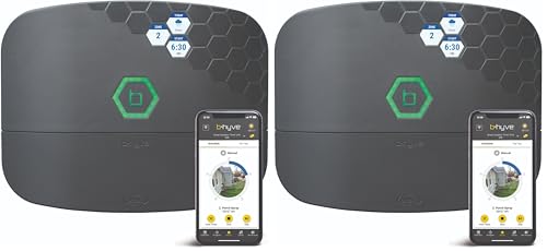 Orbit B-hyve XR Smart Sprinkler Timer - 16-Zone - WiFi-Enabled Indoor/Outdoor Irrigation Controller - App Control - Weatherproof Watering System - Multi Zone - Custom Programs - 57995 (Pack of 2) - size: 16-Zone (Pack of 2)