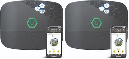 Orbit B-hyve XR Smart Sprinkler Timer - 16-Zone - WiFi-Enabled Indoor/Outdoor Irrigation Controller - App Control - Weatherproof Watering System - Multi Zone - Custom Programs - 57995 (Pack of 2) - size: 16-Zone (Pack of 2)