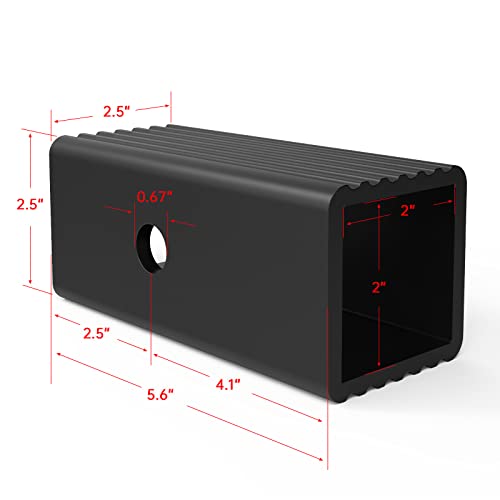 2-1/2 Inch to 2 Inch Trailer Hitch Receiver Adapter Sleeve - size: 2.5" to 2"