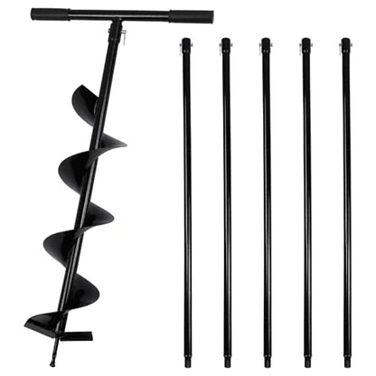 Lothee 228 Inch Steel Auger Well Drilling Kit for Garden Irrigation