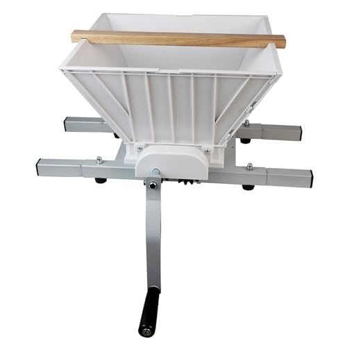 Fruit and Apple Crusher - 1.8 Gallon Manual Juicer Grinder,Portable Fruit Scratter Pulper for Wine and Cider Pressing(Nylon Hopper and Nylon Teeth) - style: Tabletop(Plastic Teeth)