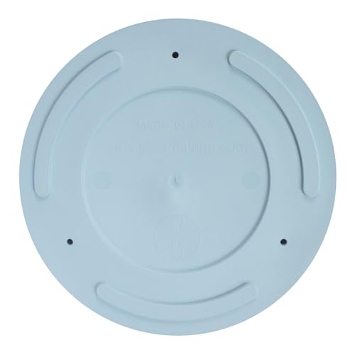 Bloem Mathers 12" Modern Plastic Planter with Saucer, Misty Blue, 2-Pack - color: Misty Blue, size: 12" (Pack of 2)
