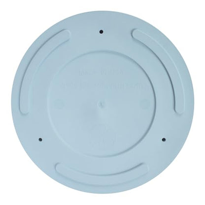 Bloem Mathers 12" Modern Plastic Planter with Saucer, Misty Blue, 2-Pack - color: Misty Blue, size: 12" (Pack of 2)