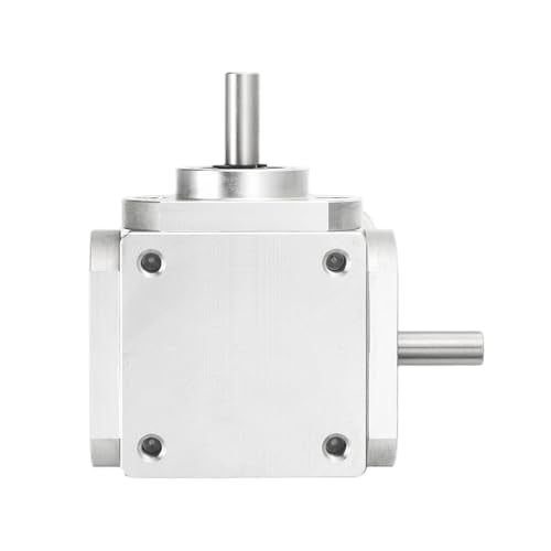 uxcell Gear Box 90 Degree Right Angle Bevel Gearbox 1:1 Left Single Output Shaft 1 Module 20 Teeth Bevel Gear Aluminum Frame Simple Mechanical DIY Module 6mm Shaft,66x66x30mm(LxWxH) - size: 6mm Shaft, style: Single Output -L