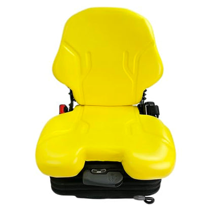 E-AS69YL Universal Yellow Suspension Seat for John Deere Equipment (Tractor, Mower & More)