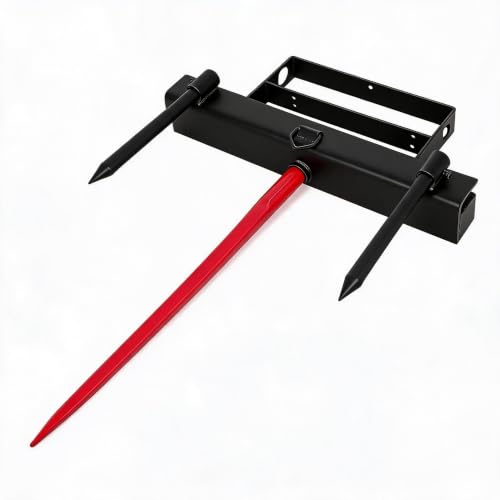 4000 Lb Hay Bale Spear Attachment for Skid Steer/Tractor Loader Bucket