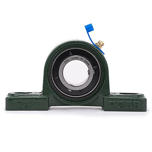 XIKE 2 Pcs UCP205 Bore 25 mm Pillow Block Mounted Ball Bearings. - size: UCP205 Bore 1"