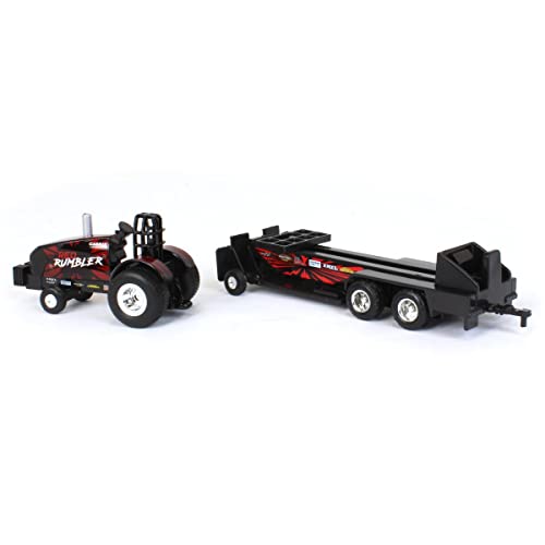 Case IH 1/64 Magnum Red Rumbler Pulling Tractor with Pulling Sled
