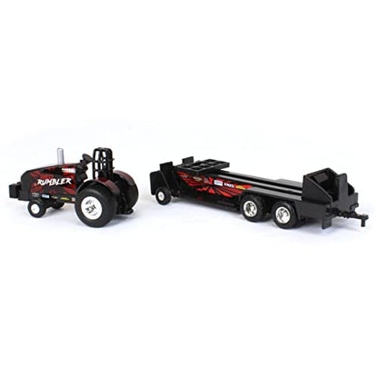 Case IH 1/64 Magnum Red Rumbler Pulling Tractor with Pulling Sled