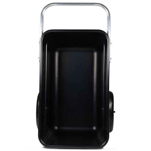 Premium Yard Cart - Strong, Lightweight, and Perfectly Balanced (16" Flat Free Wheels)