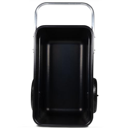 Premium Yard Cart - Strong, Lightweight, and Perfectly Balanced (16" Flat Free Wheels)