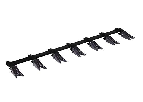 Bucket Tooth Bar for Sub-Compact Tractor - Black 61 Inch, Fits Bucket Cutting Edges Sized 1/2" or Less with No Drilling Required | Heavy Duty Design by Heavy Hitch | Made in USA - color: Black, size: 61"
