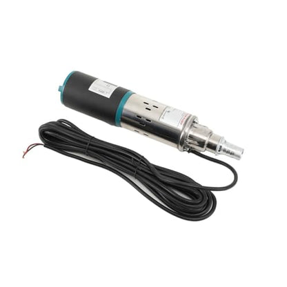 12V DC Submersible Deep Well Pump, Solar Water Pump - Black