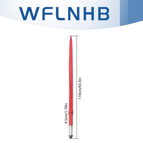 WFLNHB 2 Pcs Hay Spear 43" 3000 lbs Capacity with Hex Nut Sleeve
