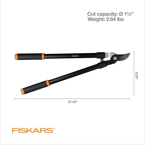 Fiskars 28” Garden Bypass Loppers, Tree Trimmer with 1.5" Cut Capacity - style: 28" Standard Bypass