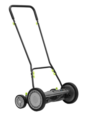 Earthwise 1816-18EW 18-Inch 5-Blade Push Reel Lawn Mower, Grey - size: 18", 5-blade