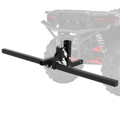 ATV/UTV Manual Implement Lift, 1-Point and 2-Inch Receiver, UTV ATV Rake Scrape Blade Plow Disc Tow Behind Attachments, 50 in, Adjustable Height