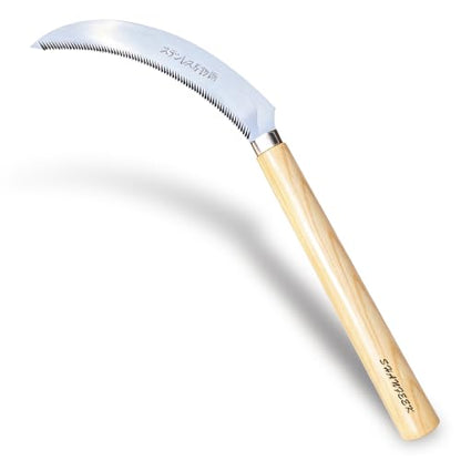 Grass Sickle Hoe Gardening Handheld Tool Weeding Tools for Garden (Yellow) - color: Yellow