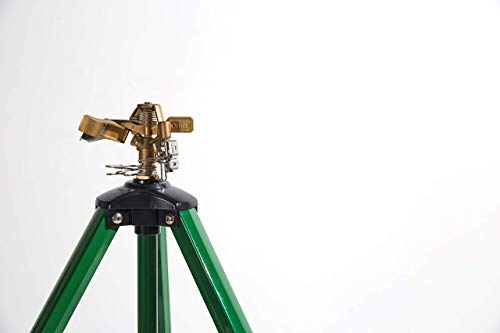 3-Pack Orbit 58308Z Brass Impact Sprinkler on Tripod Base - Heavy-Duty Brass Sprinklers on Tripod