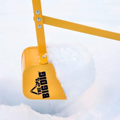 Big Dig Excavator Ride-On Sandbox Digger with 360 Rotation Base, Yellow - color: Yellow