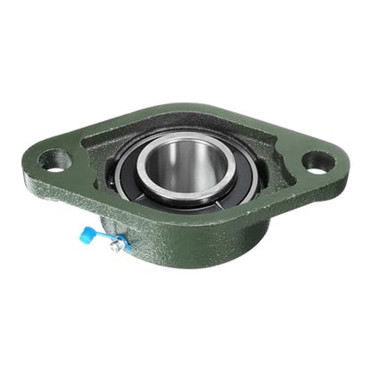 uxcell 2pcs UCFL209-28 Pillow Block Bearings 1-3/4 inch Bore Self Alignment, Solid Cast Iron Base Mounted Chrome Steel Bearings - size: UCFL209-28