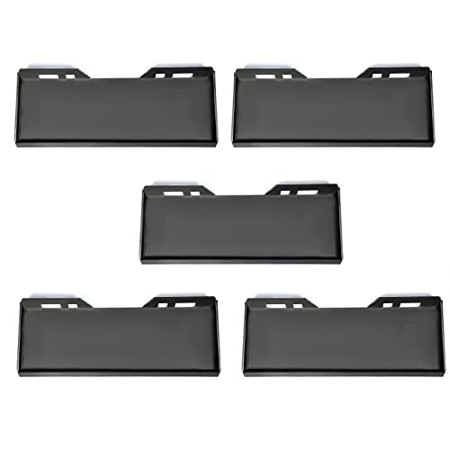 ECOTRIC 5Pcs 1/2" Skid Steer Mount Plate Quick Tach Attachment Loader Plate Compatible with Bobcat Kubota - size: 5 pieces 1/2" thick