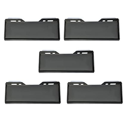 ECOTRIC 5Pcs 1/2" Skid Steer Mount Plate Quick Tach Attachment Loader Plate Compatible with Bobcat Kubota - size: 5 pieces 1/2" thick