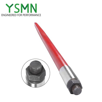 2 Pack Hay Spear 43" Bale Spear 3000 lbs Capacity Replacement for Tractors, Loaders, Cranes, Telehandlers