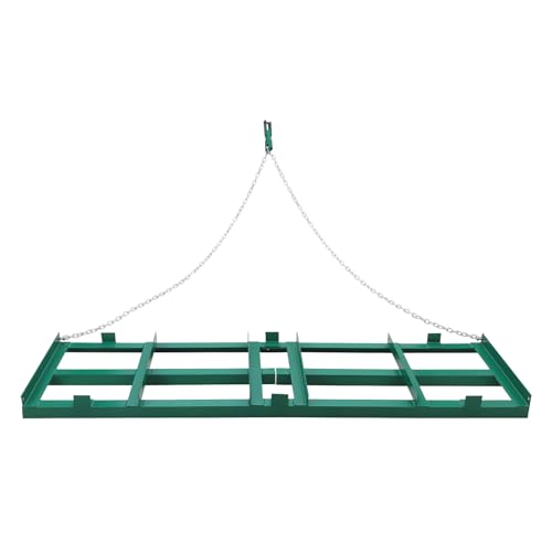 Heavy Duty Steel Driveway Drag Harrow – 96" Wide with Chain System, Tow-Behind Lawn Leveler Grader for ATV, UTV, Tractor, Mower – Ideal for Dirt, Sand, Landscape – Chain ATV - 96 inches - size: 96 in