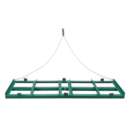 Heavy Duty Steel Driveway Drag Harrow – 96" Wide with Chain System, Tow-Behind Lawn Leveler Grader for ATV, UTV, Tractor, Mower – Ideal for Dirt, Sand, Landscape – Chain ATV - 96 inches - size: 96 in