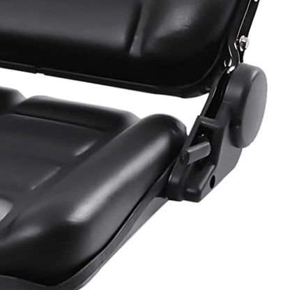 Universal Forklift Seat, Fold Down Tractor Seat with Adjustable Angle Back and Micro Switch Lawn Mower Seat for Tractor Loader Excavator… - style: with Adjustable Angle Back