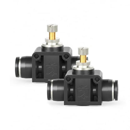 TAILONZ 1/4" SCF-1/4 Flow Control Valve 1pcs - size: 1/4"/Black/1PCS