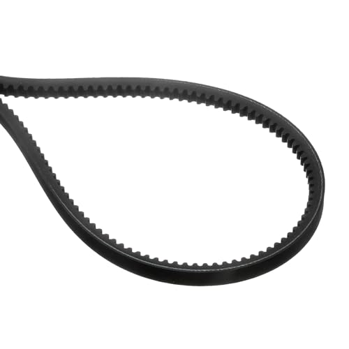 uxcell AX49 EPDM V-Belt, Raw Edge Cogged Industrial Rubber V Belt 1/2" Width x 49" Inside Circumference - size: AX49