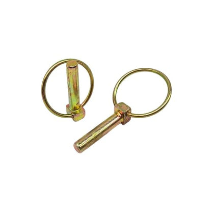 6Pcs 3/8 Inch Heavy Duty Steel Lynch Pin with Ring Lock Pin