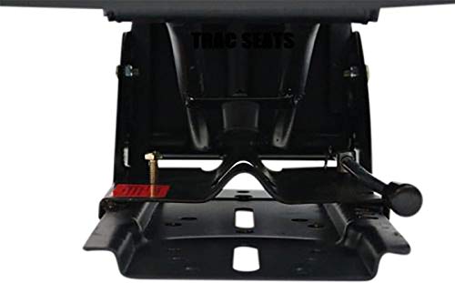 TRAC SEATS BLACK WAFFLE STYLE UNIVERSAL TRACTOR SUSPENSION SEAT WITH TILT FITS FORD/NEW HOLLAND 3900 3930 3910 5000 5100 5600 5610 5900 5910
