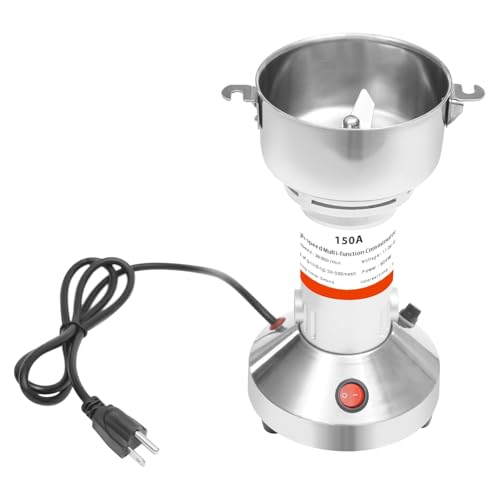 150g Electric Grain Mill Grinder, 850W Stainless Steel Grain Grinder, High-Speed Pulverizer Powder Flour Mill Machine for Dry Grains Spices Seeds Coffee Corn Herbs, Commercial & Home Use - size: 150g, 850W