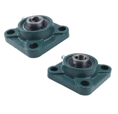 JEENDA 2PCS Square Flange Bearings 5/8", 0.625 Bore Compatible with Fisher Western Snow-Ex SaltDogg Replace 68662 D6512 0208430 3003032