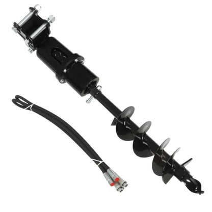 8 Inch Hydraulic Auger Compatible with 1-1.5 Ton Mini Excavator