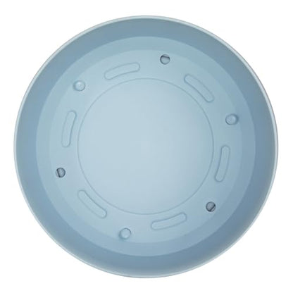 Bloem Mathers 12" Modern Plastic Planter with Saucer, Misty Blue, 2-Pack - color: Misty Blue, size: 12" (Pack of 2)