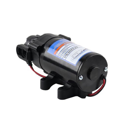 Everflo EF2200-QA-BOX 2.2GPM 12V Diaphragm Pump-Quick Attach Port, Black - size: 2.2 GPM, style: Diaphragm