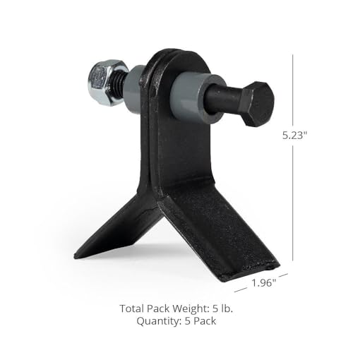 Titan Attachments 5 Pack Set Replacement Y Blades, Direct Replacement 48in ATV Tow-Behind Flail Mower, 8mm Steel