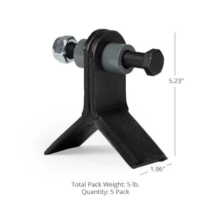 Titan Attachments 5 Pack Set Replacement Y Blades, Direct Replacement 48in ATV Tow-Behind Flail Mower, 8mm Steel