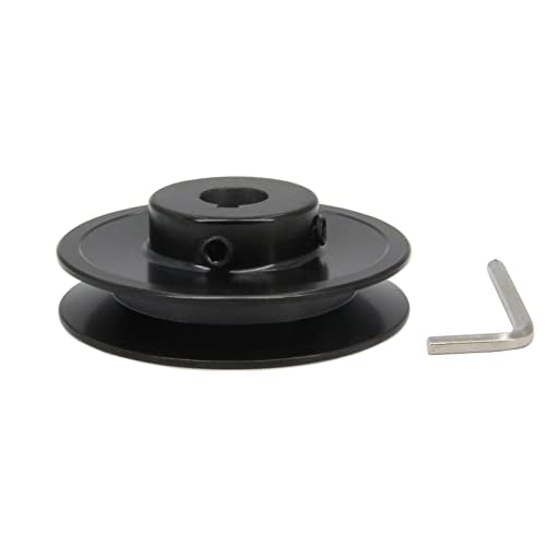 AK32-5/8 Bore Single Groove Web Sheave 3.2" OD 5/8" Bore V Belt Sheave Cast Iron - size: 5/8"Bore-3.2"OD