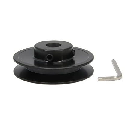 AK32-5/8 Bore Single Groove Web Sheave 3.2" OD 5/8" Bore V Belt Sheave Cast Iron - size: 5/8"Bore-3.2"OD