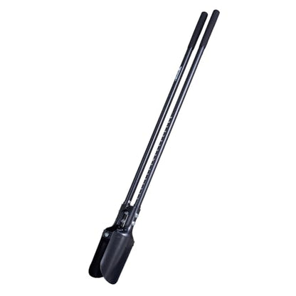 VEVOR 57.5" Post Hole Digger, Heavy Duty Post Hole Digger with Carbon Steel Measurement Handle, Manual Hole Digger with Metal Blade, for Digging, Cultivating, Yard Work, Gardening - style: Carbon Steel