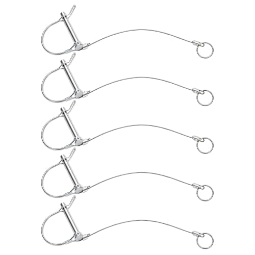 5PCS Trailer Coupler Pin, 5/16" x 1-3/4" Type-D Trailer Pins - size: 5/16"x1-3/4"*5