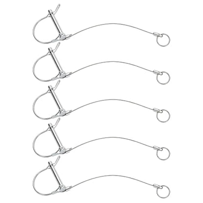 5PCS Trailer Coupler Pin, 5/16" x 1-3/4" Type-D Trailer Pins - size: 5/16"x1-3/4"*5