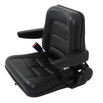 GXYWADY Universal Adjustable Forklift Seat Replacement for Excavator Forklift Tractor Skid Loader Backhoe Dozer Telehandler