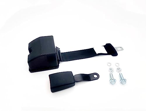 1Pcs Universal Forklift Seat Belt and Fits Tractor Mower Buggy Retractable Black 71 inch New